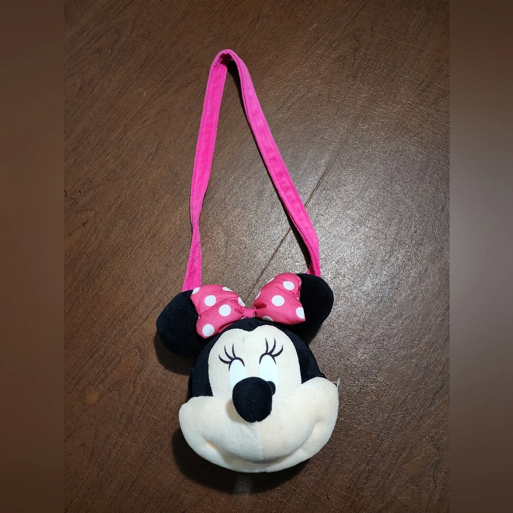 Disney Minnie Mouse Plush Bag - Pink and Black - Picture 4 of 5